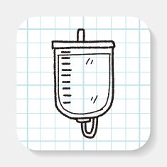 medical drip doodle drawing N2