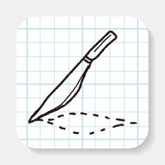 Scalpel doodle drawing N2