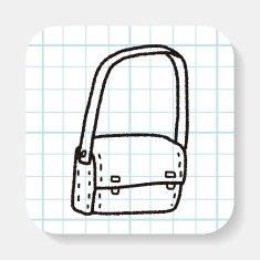 school bag doodle