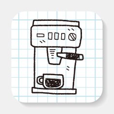 Coffee Machine Doodle N4