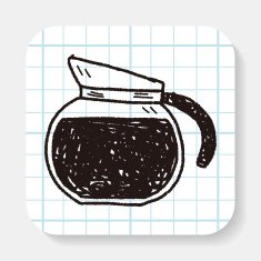 coffee doodle drawing N5