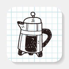 coffee doodle drawing N6