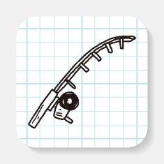 fishing doodle