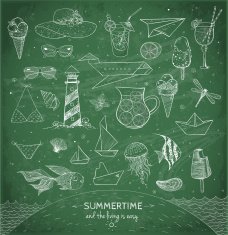 Sketches of summer elements