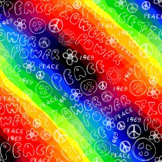 Doodles inscription Flower Power