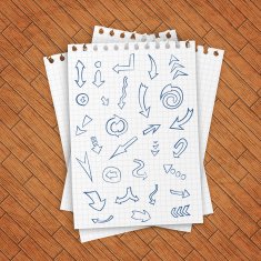 Big set of arrows vector illustration