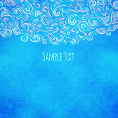 Wave background vector illustration N6