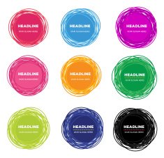 Abstract Emblems Design Set