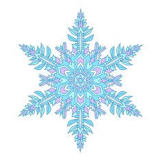 Hand-drawn doodles natural color snowflake Zentangle mandala style N5