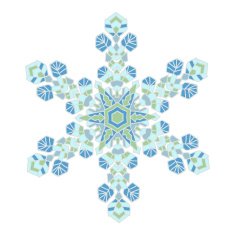 Hand-drawn doodles natural color snowflake Zentangle mandala style N6