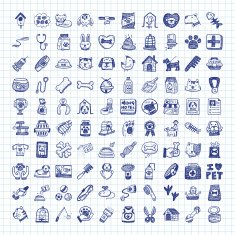 doodle pet icons