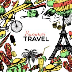 Travel Doodle Frame