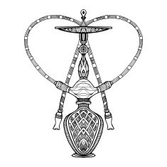 Doodle Hookah Illustration