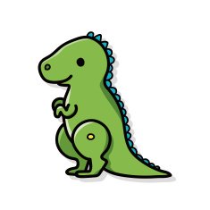 dinosaur doodle N9