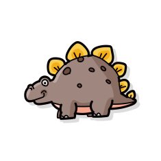 dinosaur doodle N14
