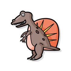 dinosaur doodle N15