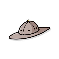 sun hat doodle N4