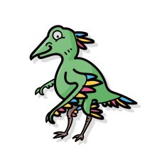 dinosaur doodle N23