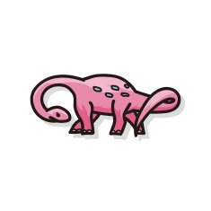 dinosaur doodle N26