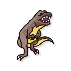 dinosaur doodle N27