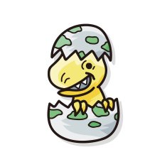 dinosaur doodle N34