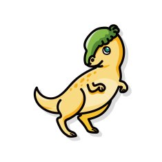 dinosaur doodle N48