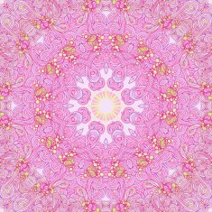 Pink abstract round seamless pattern