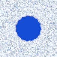 Blue waves for card design