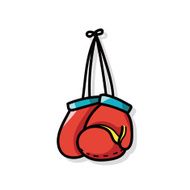 Boxing gloves doodle