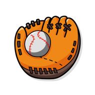 baseball glove doodle N2