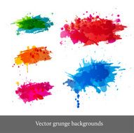 Set of bright grunge backgrounds N2