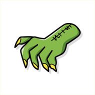 monster hand doodle N3