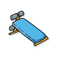 Fitness Equipment doodle