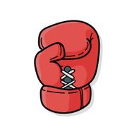 Boxing gloves doodle N2