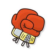 Boxing gloves doodle N3