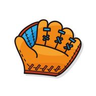 baseball glove doodle N3