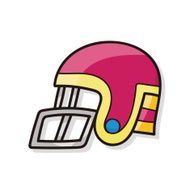 football helmet doodle