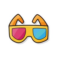 3D glasses doodle N8