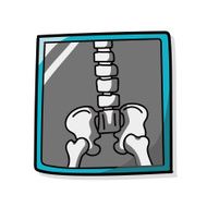 x-ray bone color doodle
