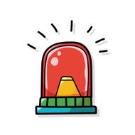 alarm bell color doodle