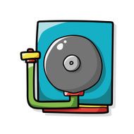alarm bell color doodle N2