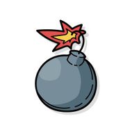 bomb color doodle