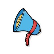 loudspeaker color doodle N2