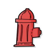 Fire hydrant color doodle N2