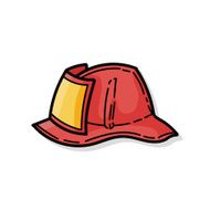 Fire hats color doodle