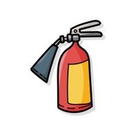 Fire extinguisher color doodle N2