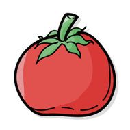 vegetable Tomatoes color doodle