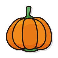 vegetable Pumpkin color doodle N2