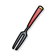 Fork color doodle