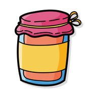 Glass jars color doodle N2